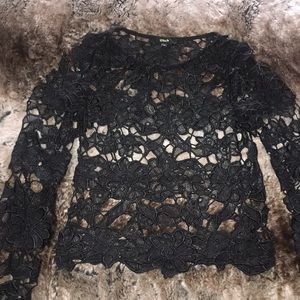 Black small knitted sexy top